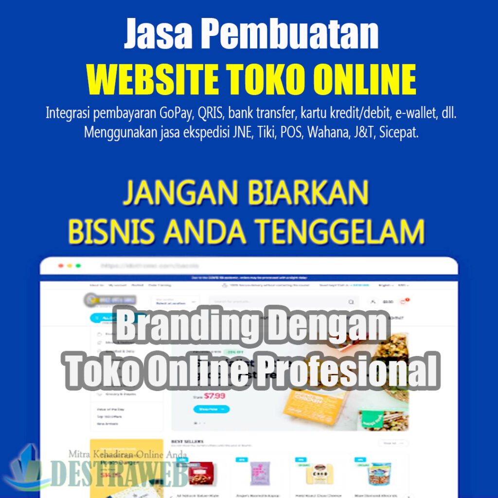 Daftar harga 1 Pembuatan website, toko online, desain responsif, ecommerce, strategi pemasaran